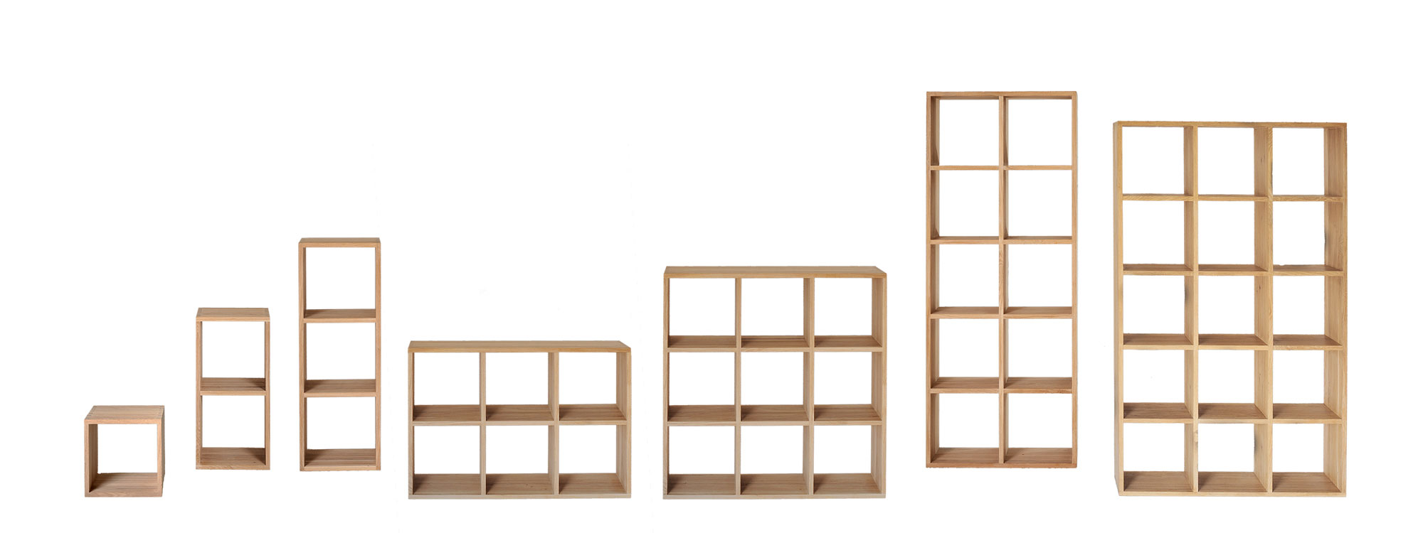 Designer Wood Shelf PISA G cut custom made in solid wood by vitamin design