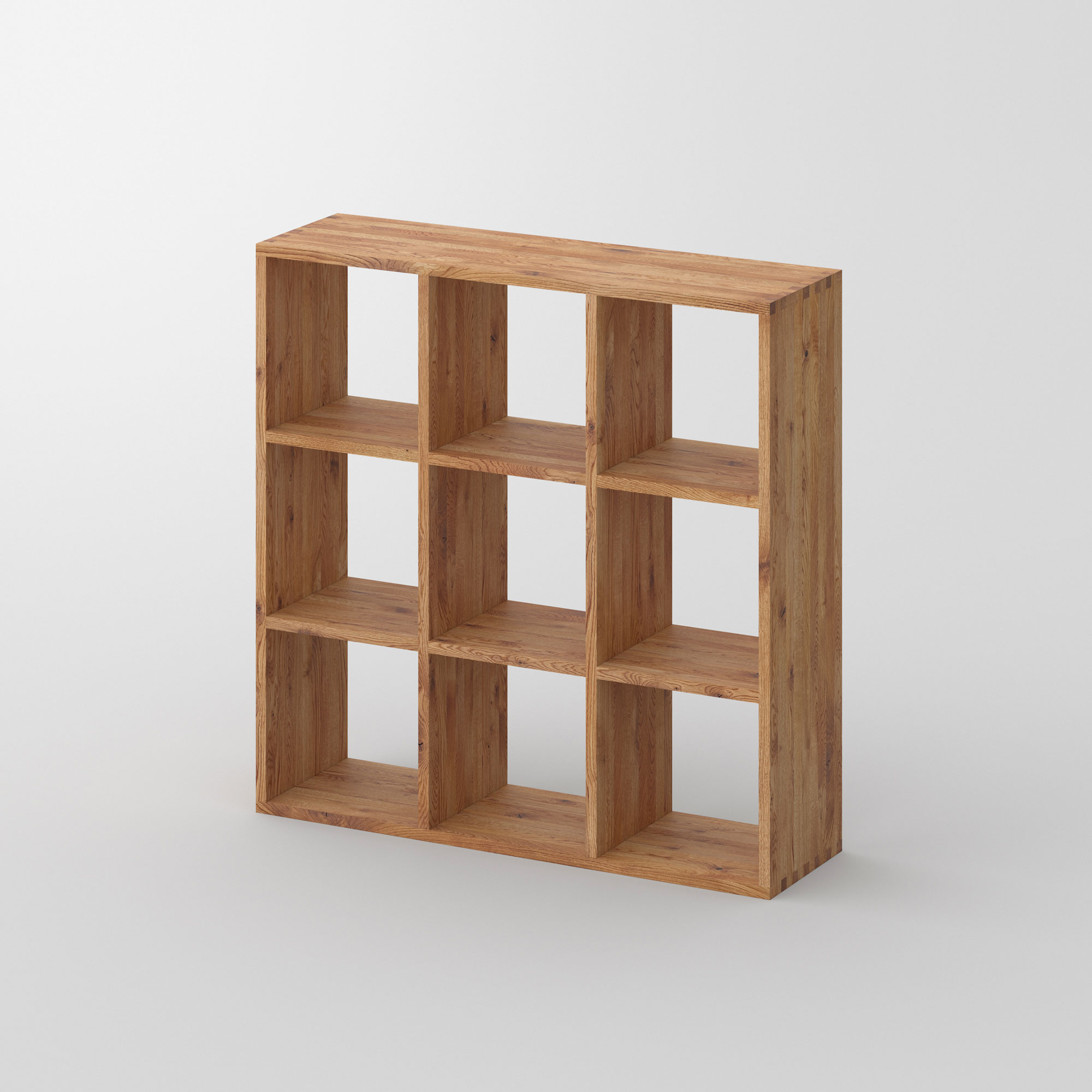 Designer Wood Shelf PISA G cam1 custom made in solid wood by vitamin design