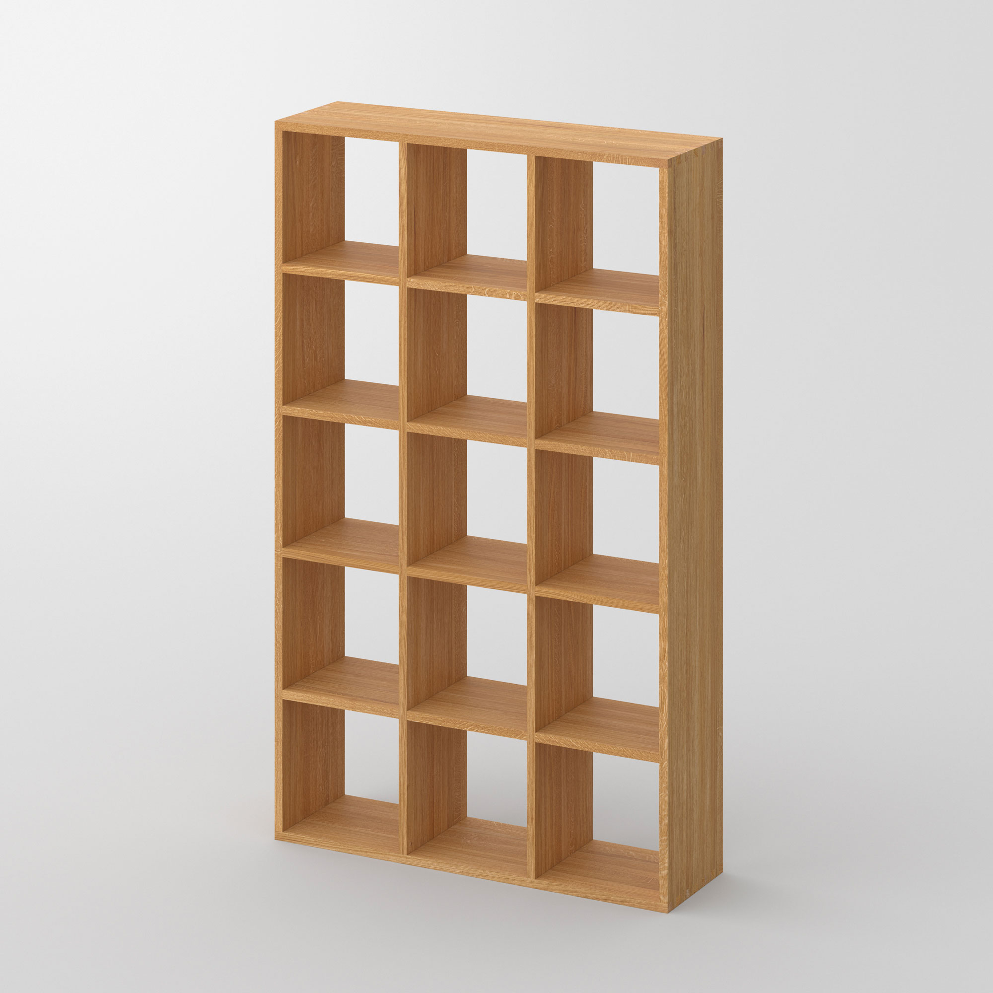 Designer Wood Shelf PISA G cam1 custom made in solid wood by vitamin design