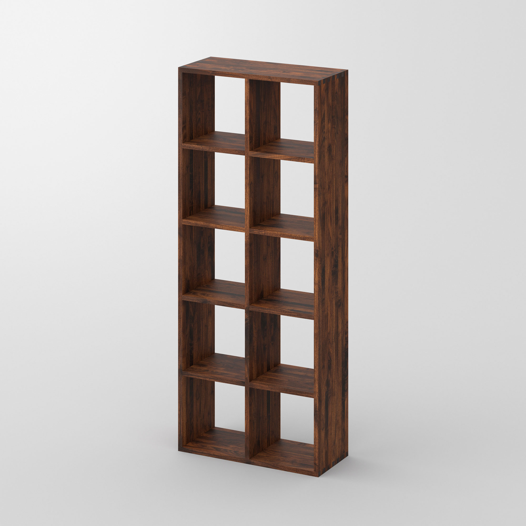 Designer Wood Shelf PISA G cam1 custom made in solid wood by vitamin design