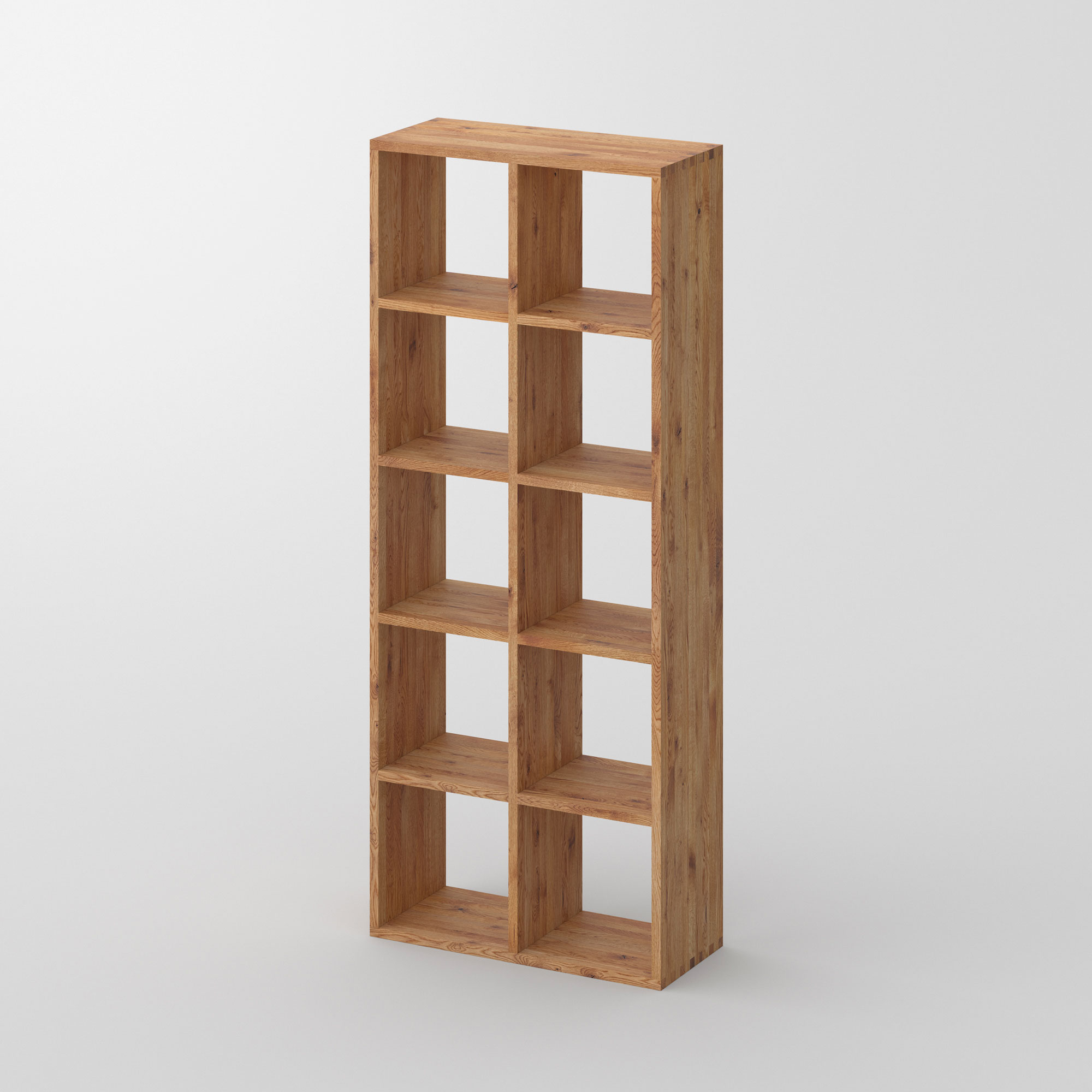 Designer Wood Shelf PISA G cam1 custom made in solid wood by vitamin design