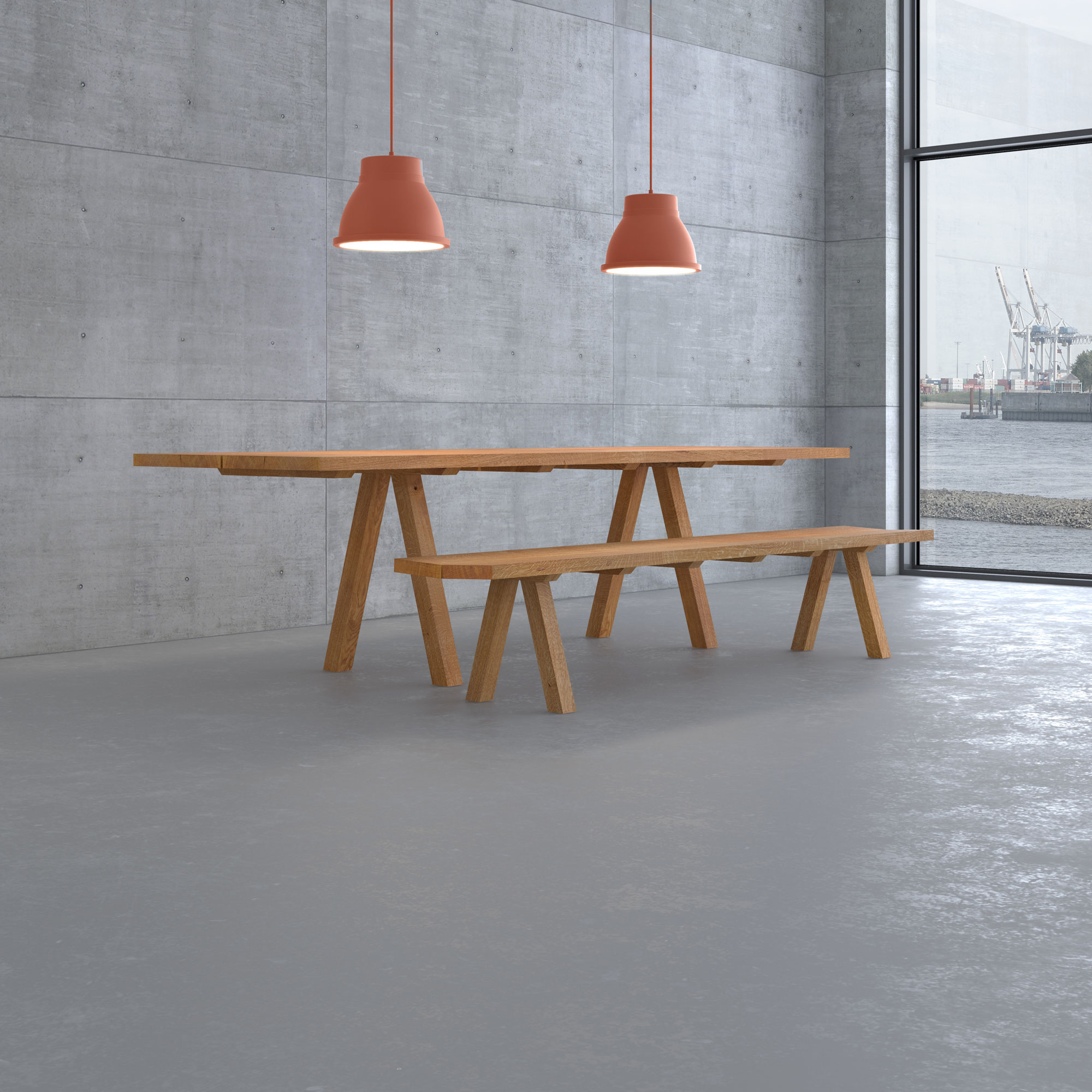 Designer Tree Trunk Table PAPILIO viv custom made in solid wood by vitamin design