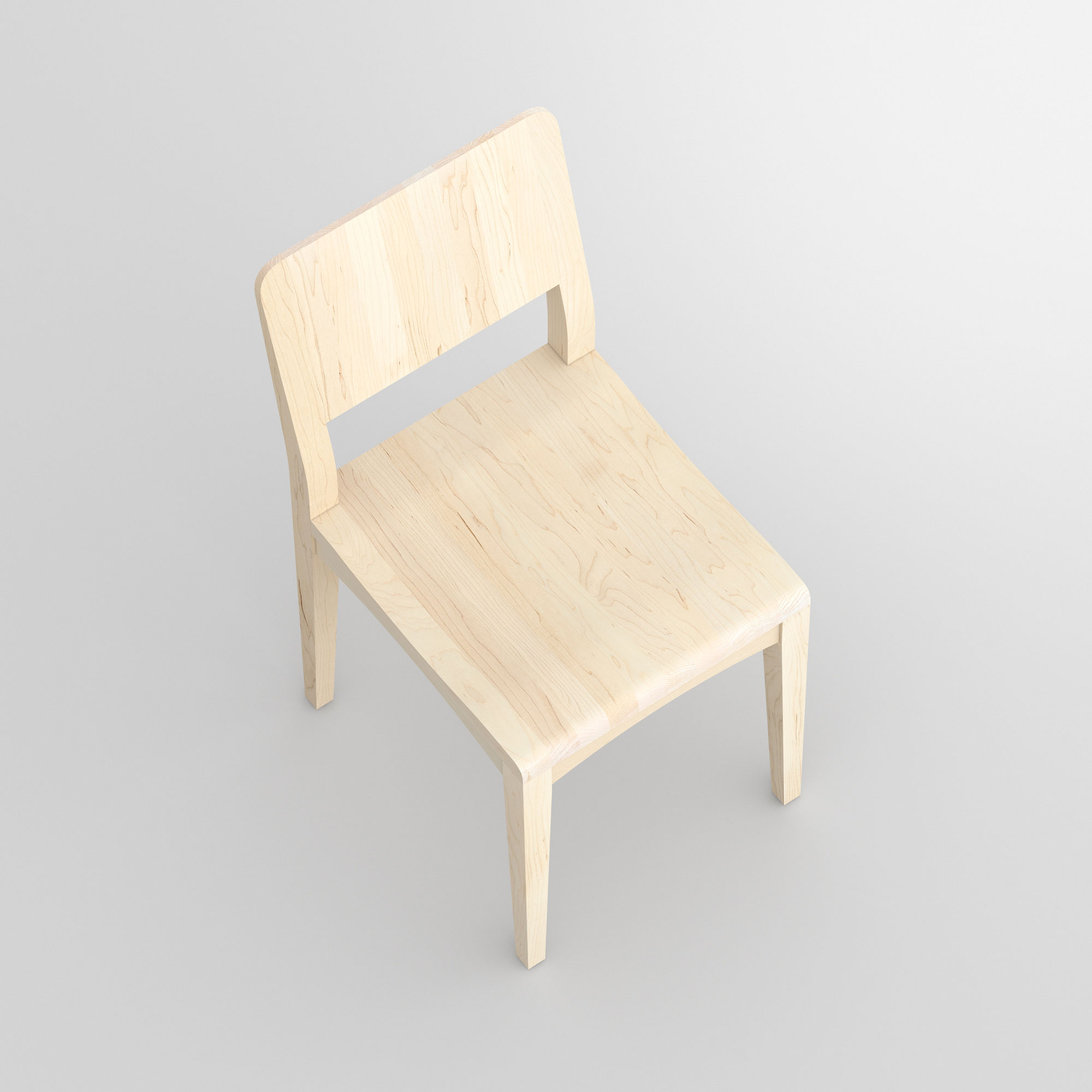 Solid Wood Chair INTUS cam2 custom made in solid wood by vitamin design