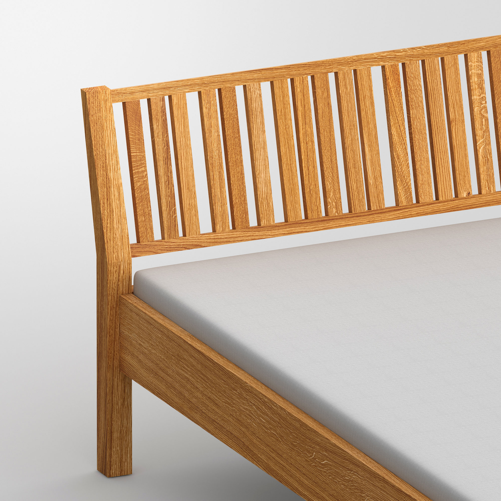 Wooden Bed VILLA cam2 custom made in solid wood by vitamin design