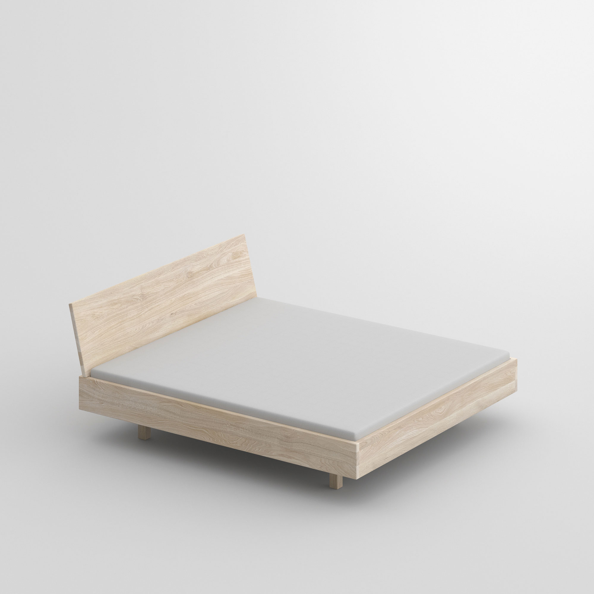 Solid Wooden Bed QUADRA SOFT cam1 custom made in solid wood by vitamin design