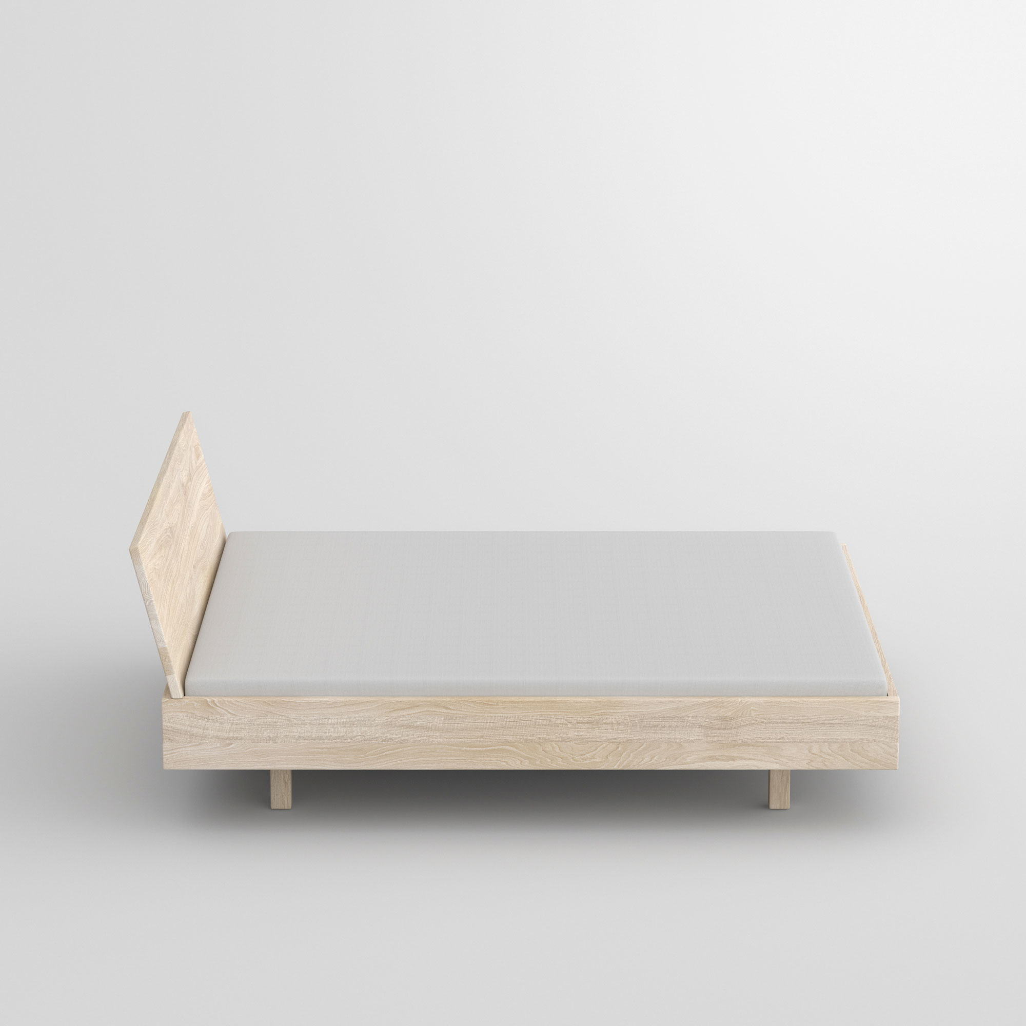 Solid Wooden Bed QUADRA SOFT cam2 custom made in solid wood by vitamin design