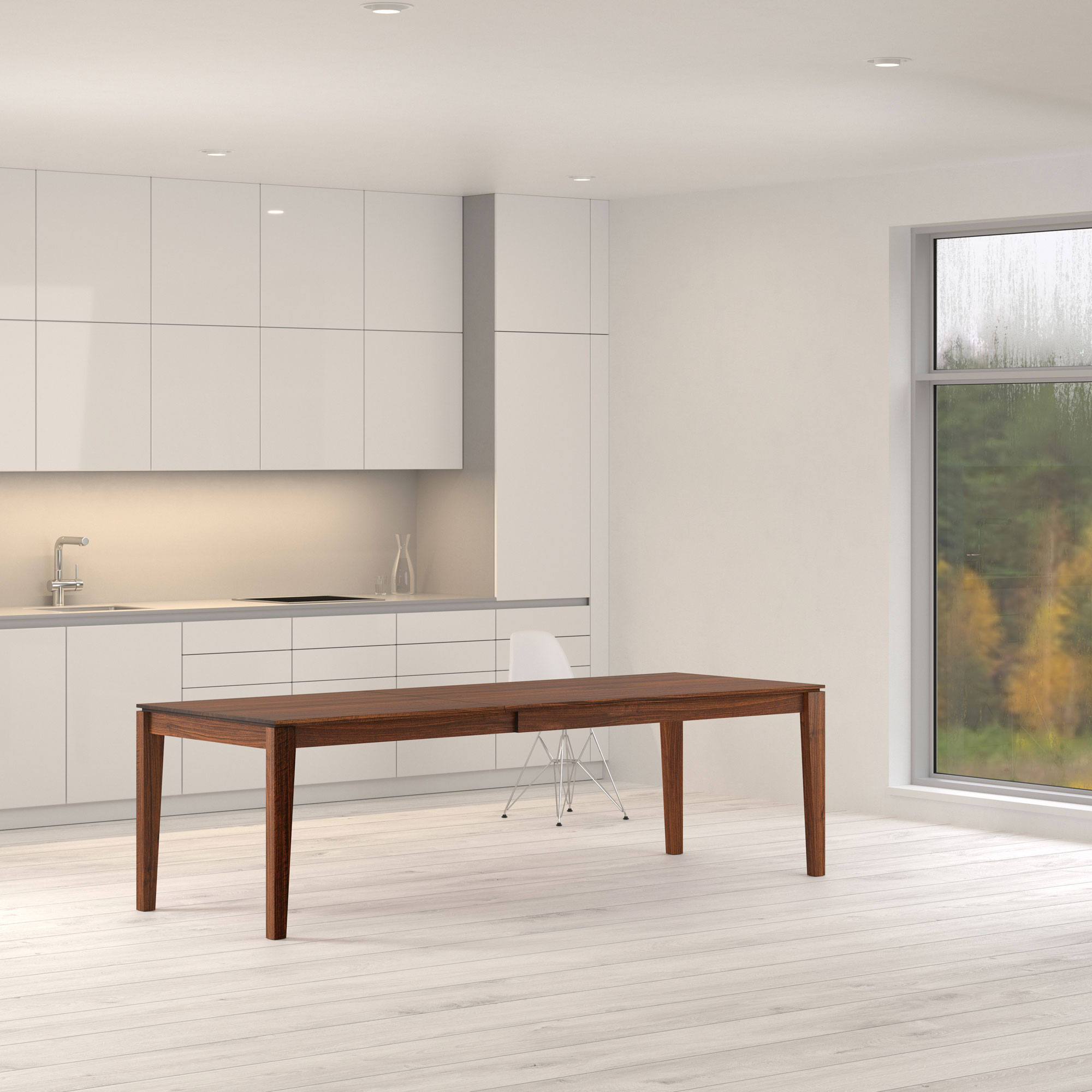 Extending Dining Table CONVERTO BUTTERFLY cam1 custom made in solid wood by vitamin design