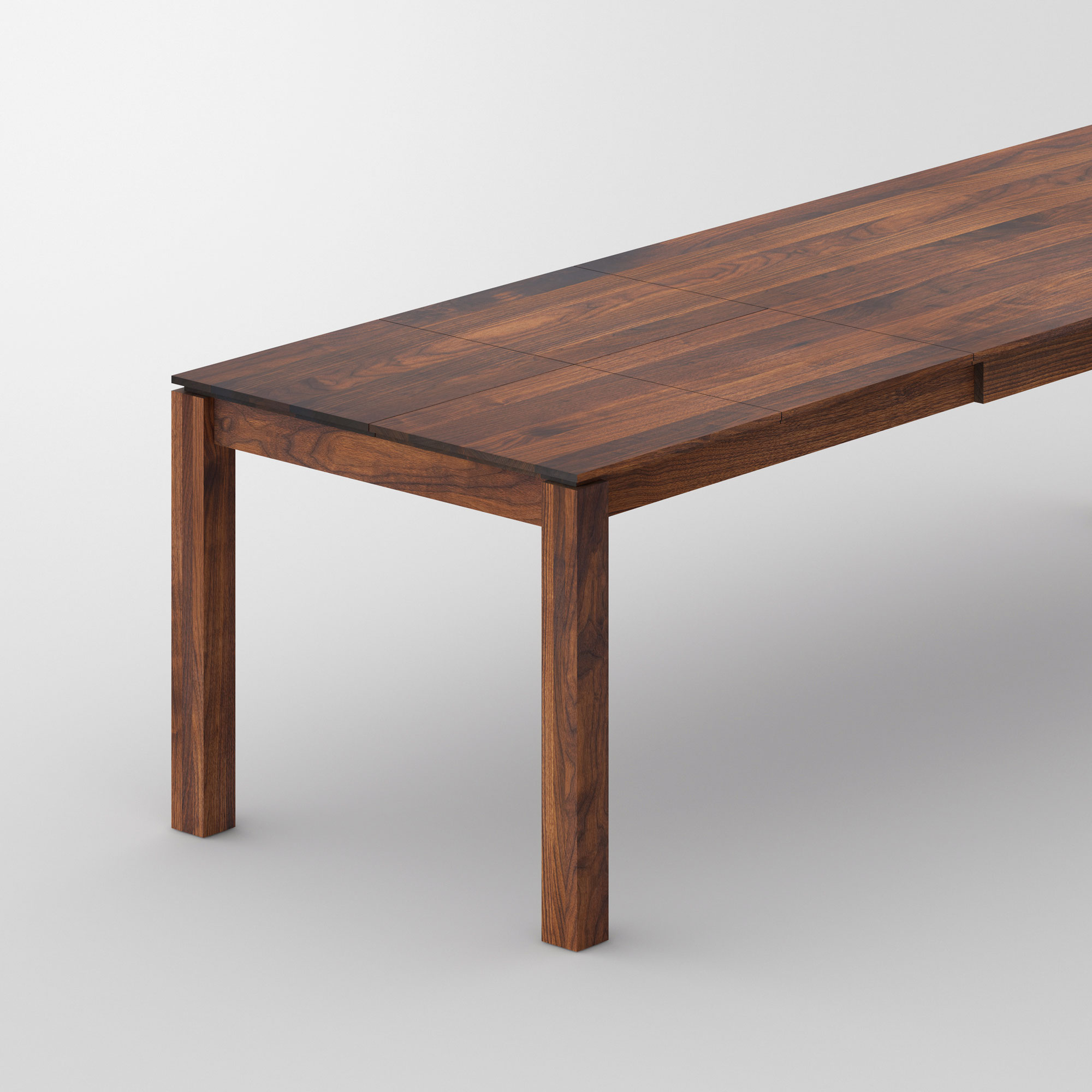 Extending Dining Table CONVERTO BUTTERFLY cam2 custom made in solid wood by vitamin design