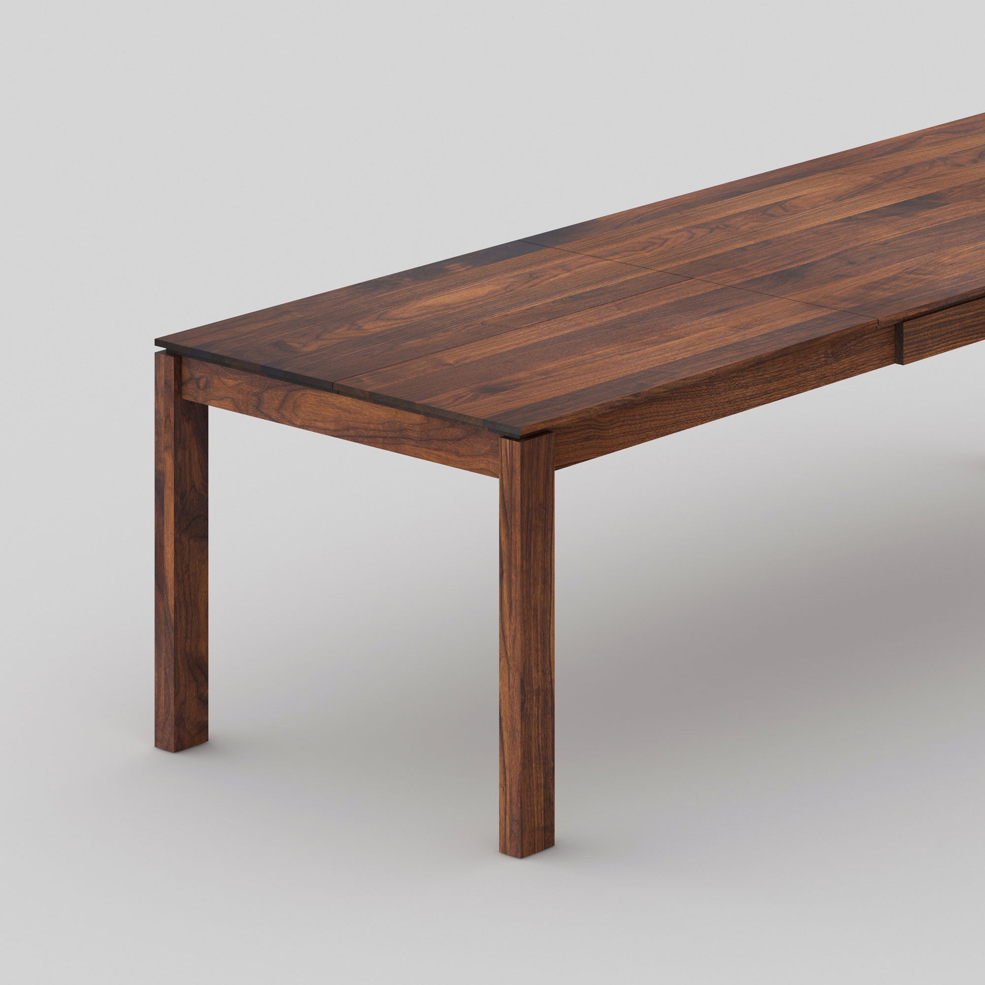 Extending Dining Table CONVERTO BUTTERFLY cam2 custom made in solid wood by vitamin design