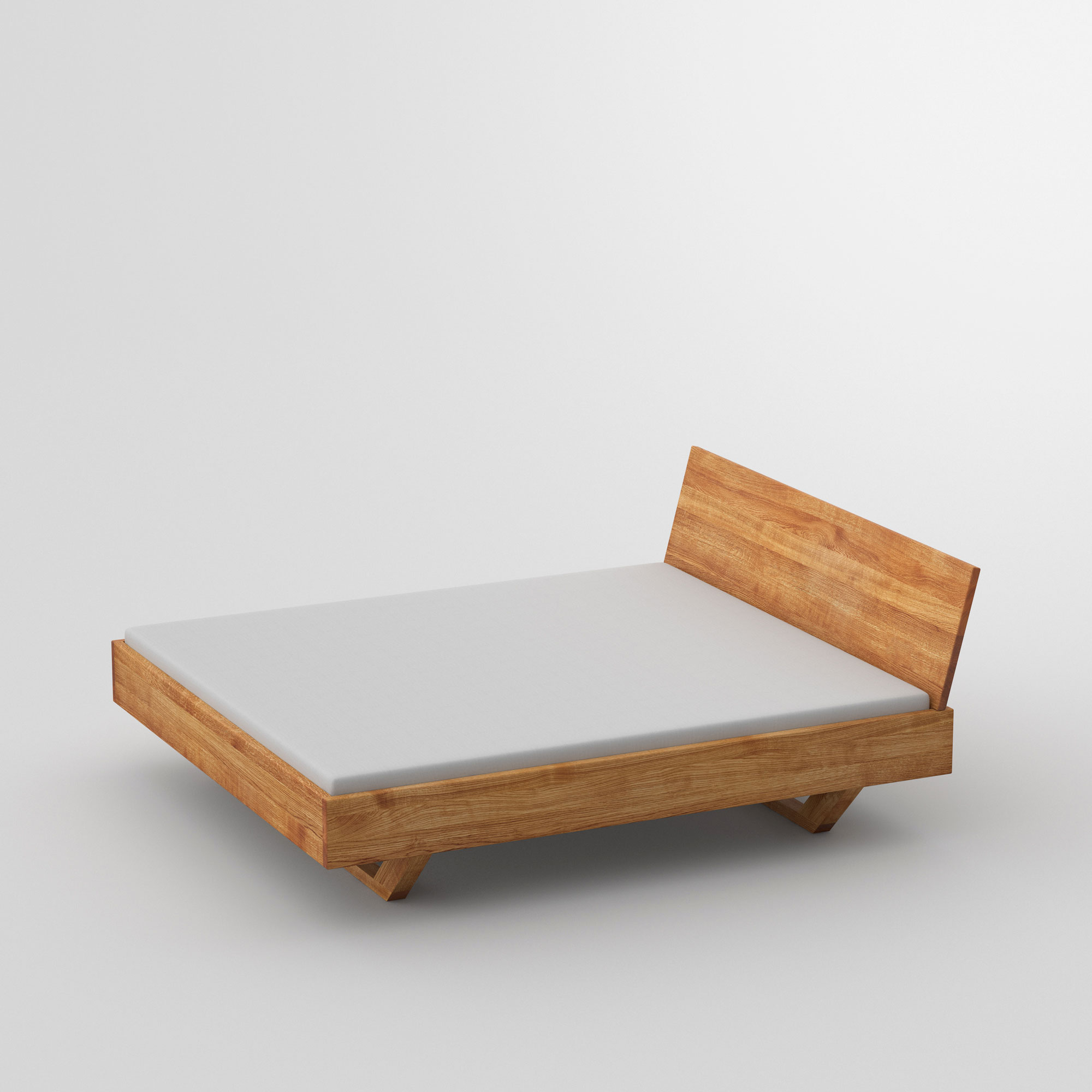 Solid Wooden Bed QUADRA SOFT cam1 custom made in solid wood by vitamin design