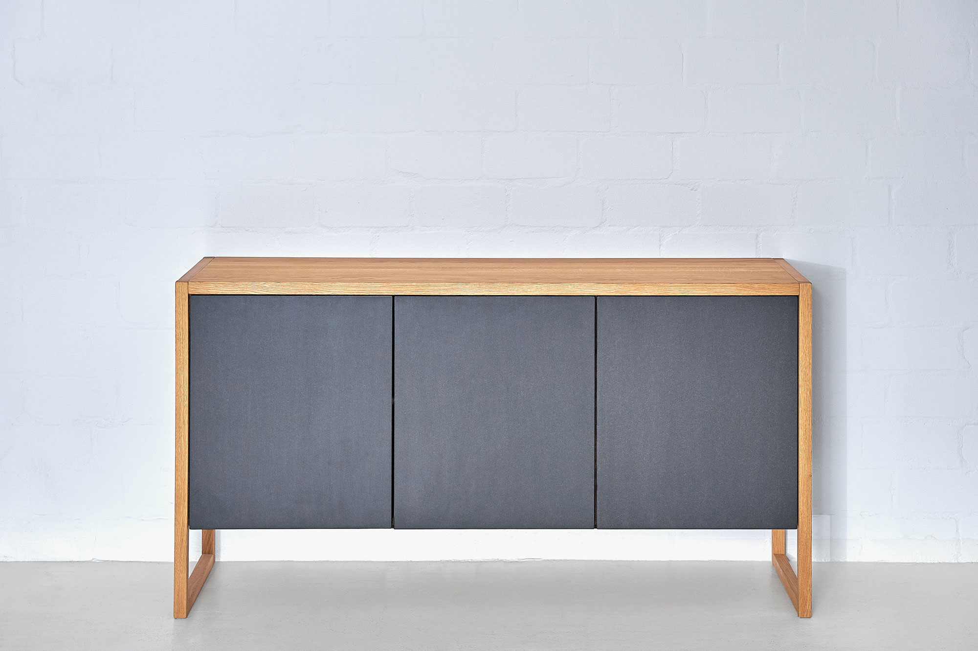 BIO-MDF Wood Sideboard SENA Edited custom made in solid wood by vitamin design