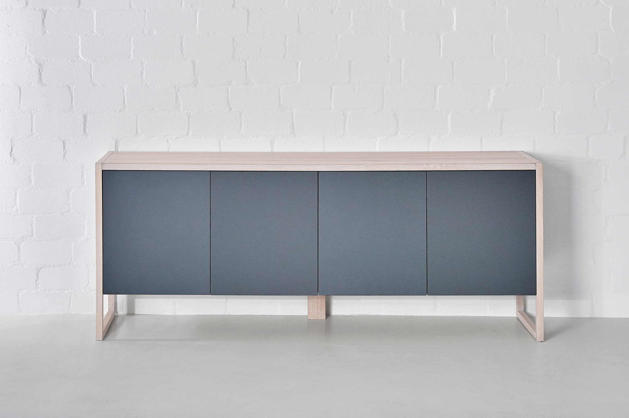 BIO-MDF Wood Sideboard SENA Edited custom made in solid wood by vitamin design