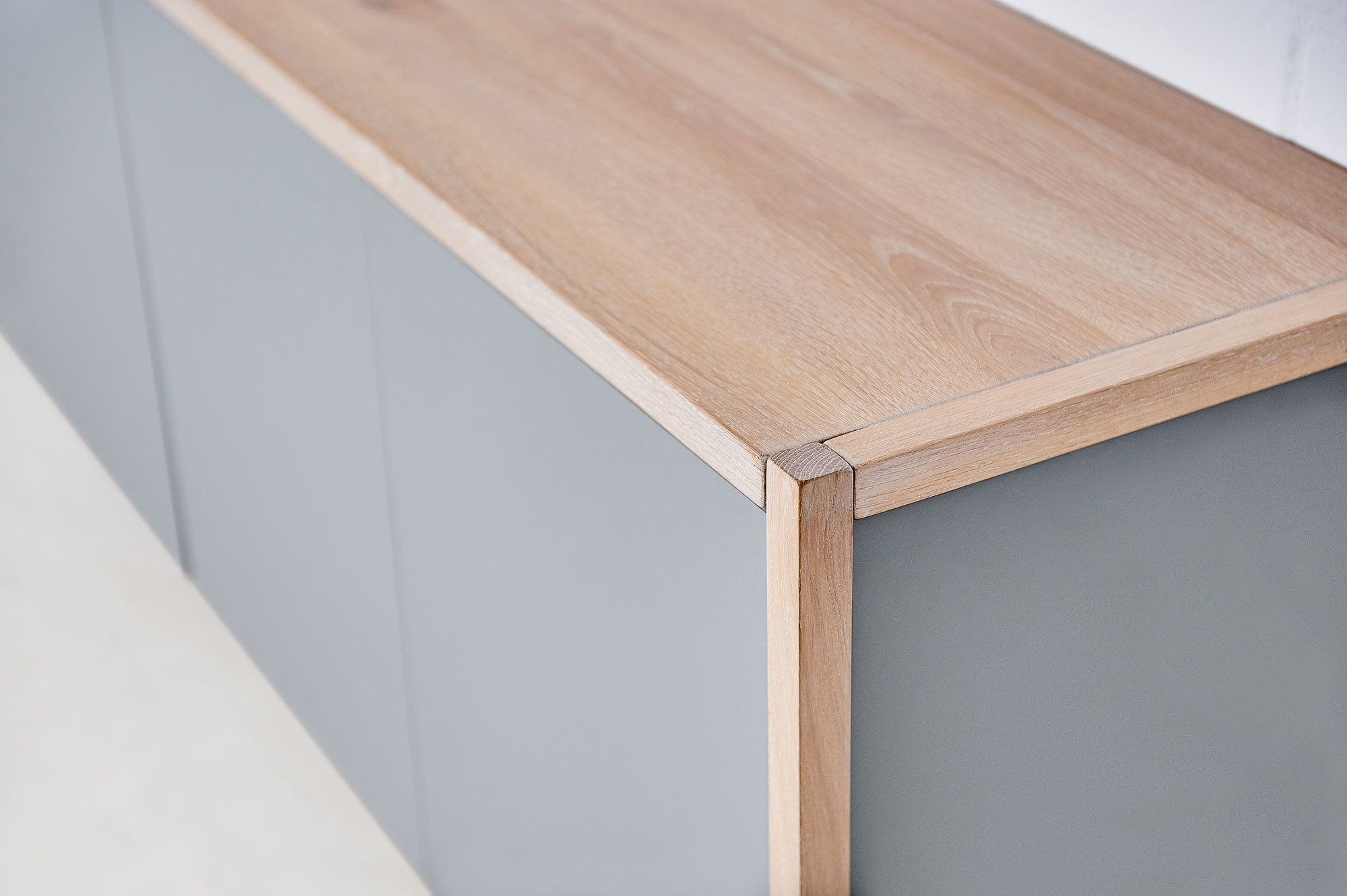 BIO-MDF Wood Sideboard SENA Edited custom made in solid wood by vitamin design