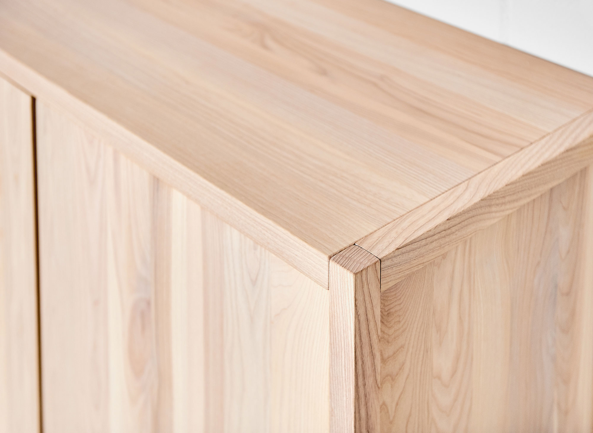 BIO-MDF Wood Sideboard SENA Edited custom made in solid wood by vitamin design