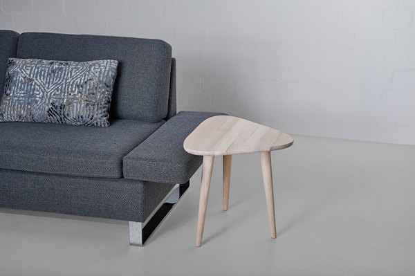 Oval Coffee Table AMBIO-SPACE Edited custom made in solid wood by vitamin design