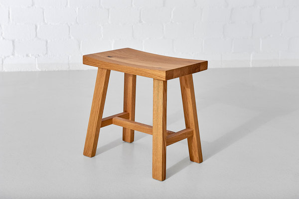 Wooden Stool TUBER Edited custom made in solid wood by vitamin design