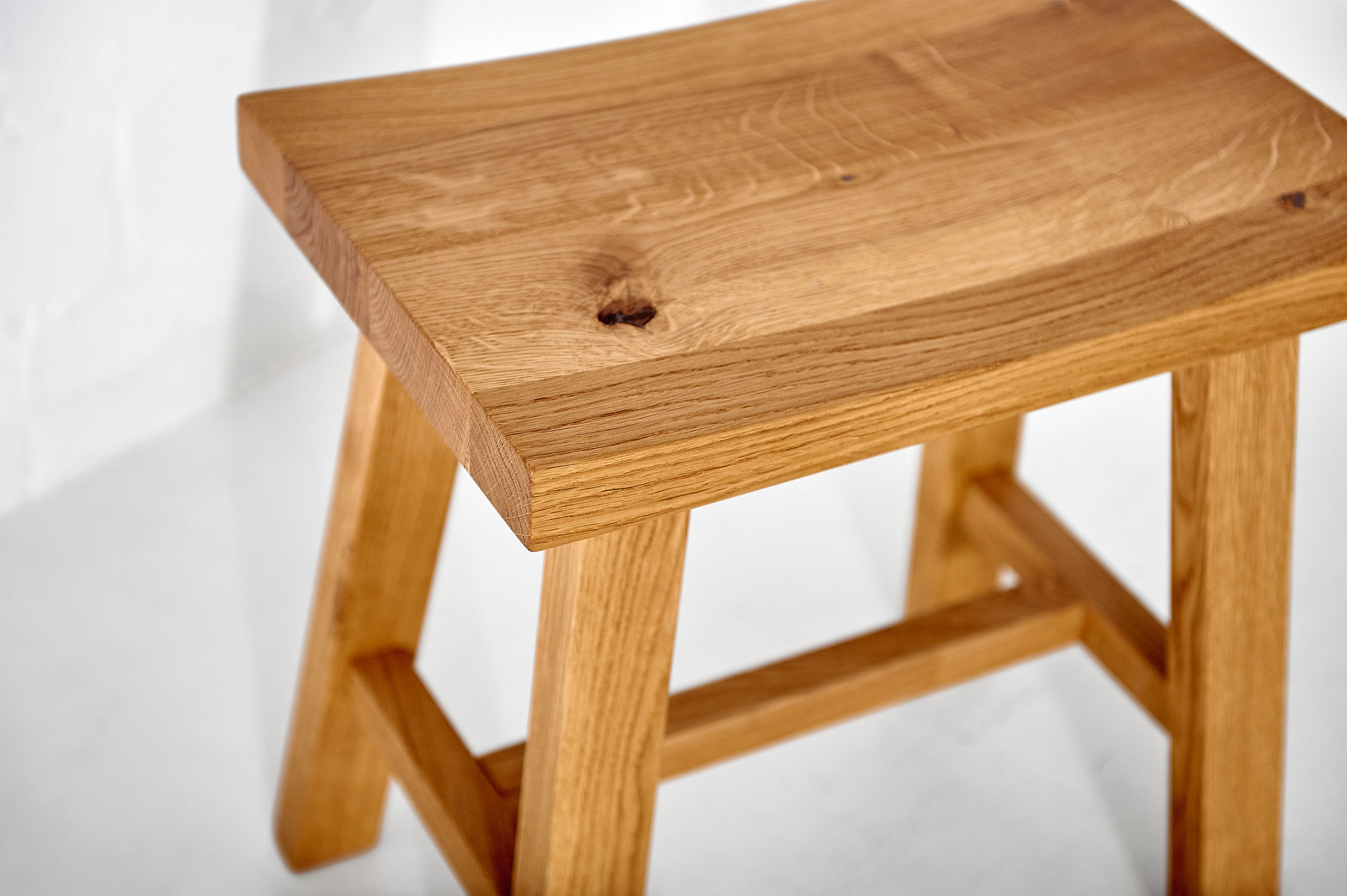 Wooden Stool TUBER Edited custom made in solid wood by vitamin design