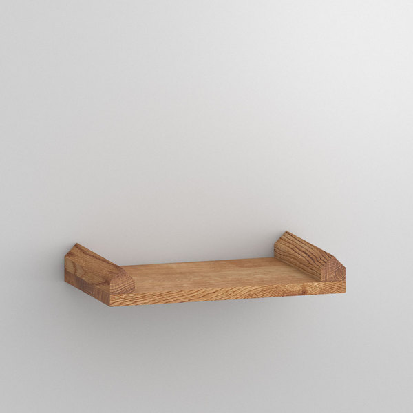 Linoleum Wood Shelf AVARIUM BOARD cam1 custom made in Solid knotty oak, oiled by vitamin design