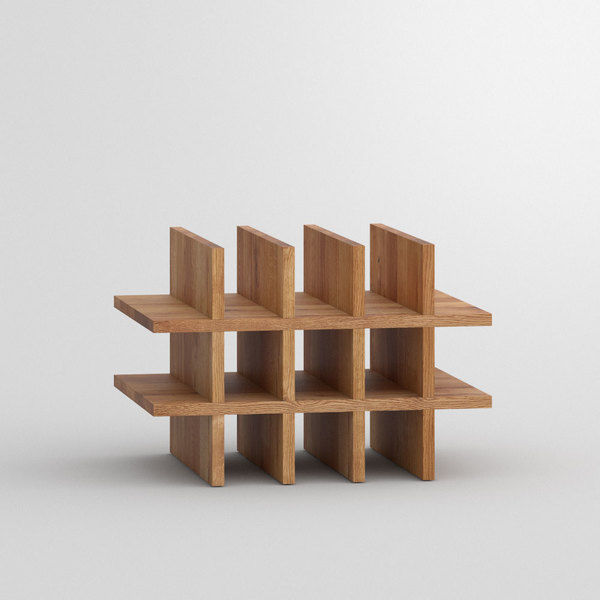  Shelf MENA VINO cam1 custom made in Solid knotty oak, oiled by vitamin design