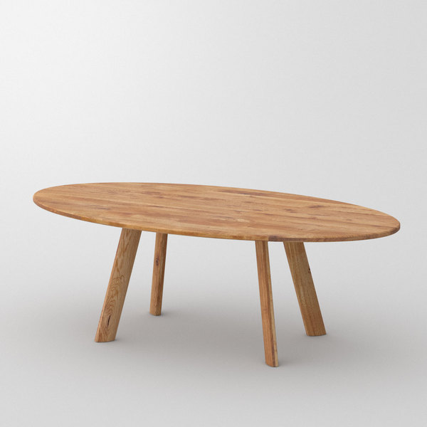  Table LARGUS OVAL cam1 custom made in Solid knotty oak, oiled by vitamin design