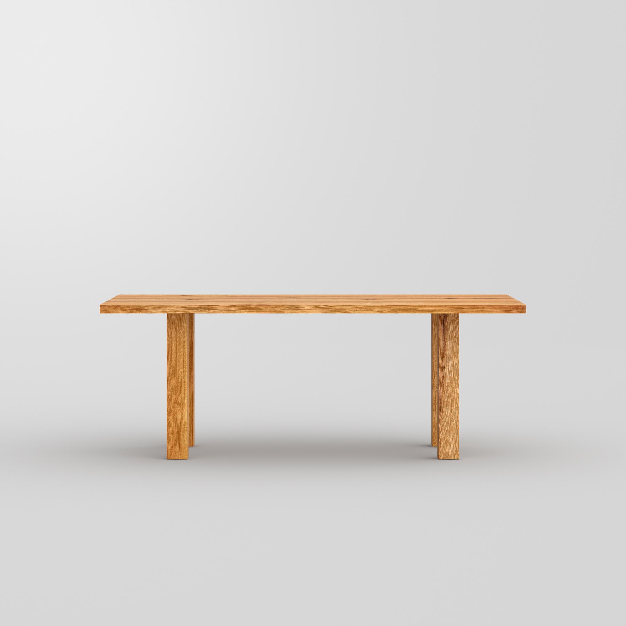 Frameless Table DUCK cam2 custom made in solid wood by vitamin design