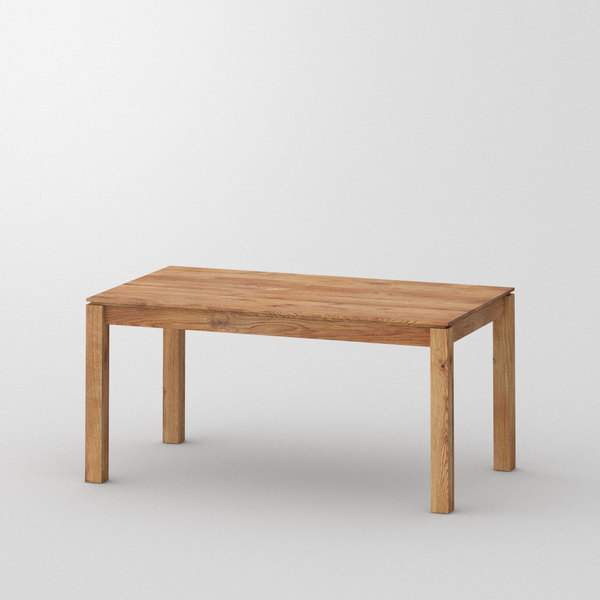 Fine Dining Table CONVERTO cam1 custom made in Solid knotty oak, oiled by vitamin design
