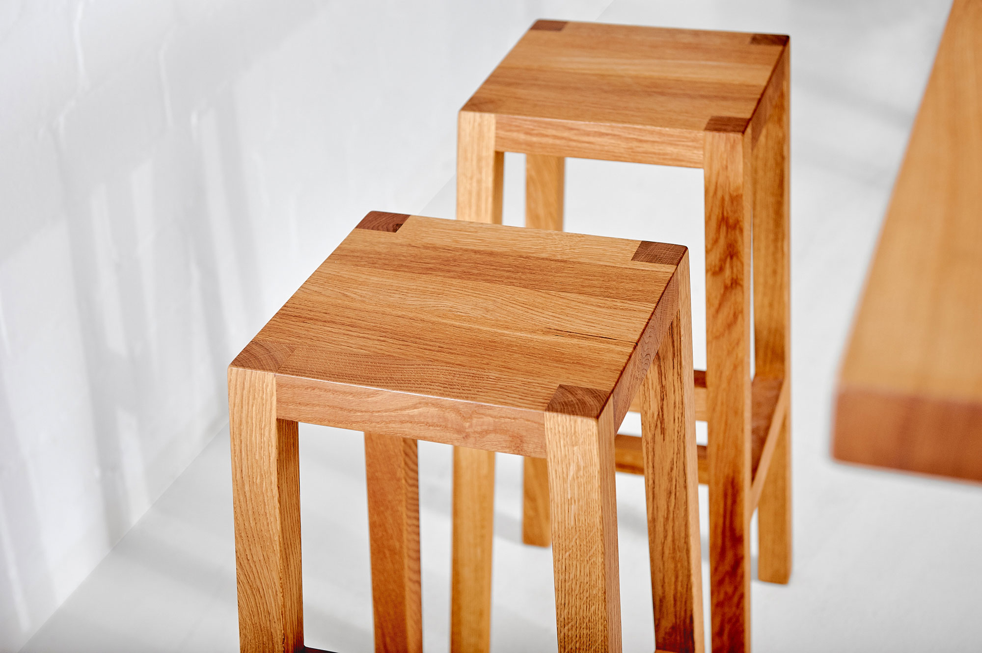 Solid Wood Bar Stool TANTUM BAR Edited custom made in solid wood by vitamin design