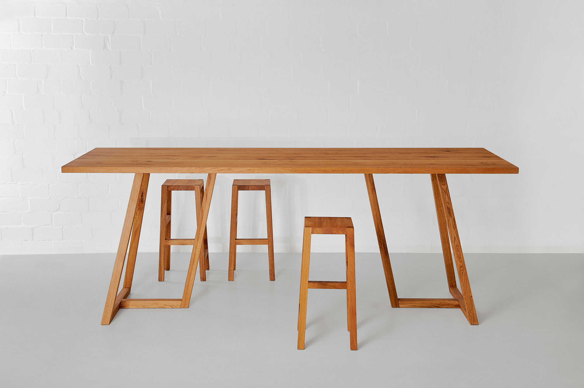 Solid Wood Bar Stool TANTUM BAR Edited custom made in solid wood by vitamin design