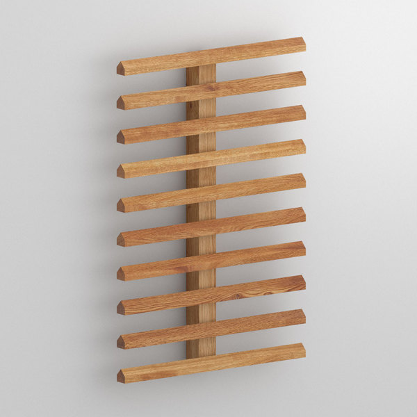 Wine Wall Rack Shelf AVARIUM VINO 1 cam1 custom made in Solid knotty oak, oiled by vitamin design