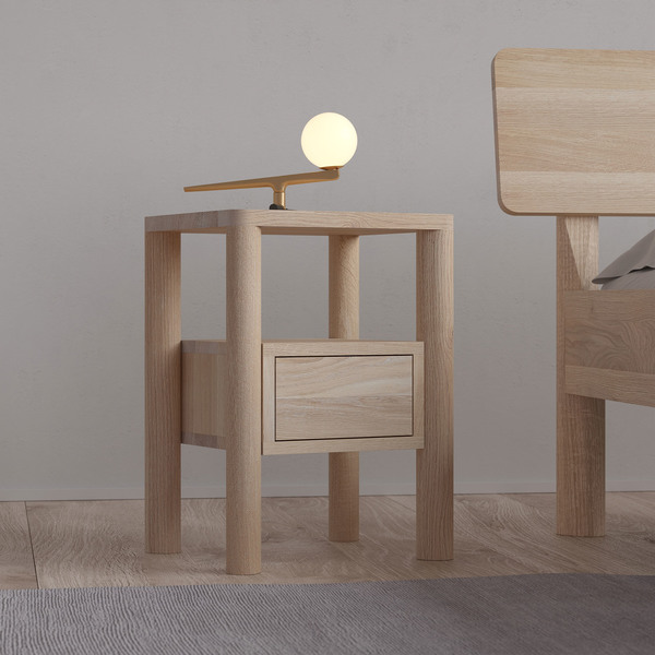 Solid wood Night table MOLLIS 0 custom made in solid wood by vitamin design