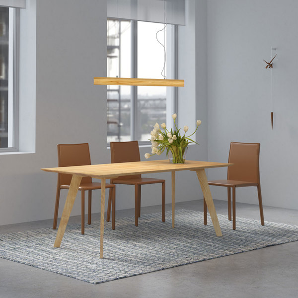 Modern Frameless Table CITIUS FRAMELESS cam10000 custom made in solid wood by vitamin design
