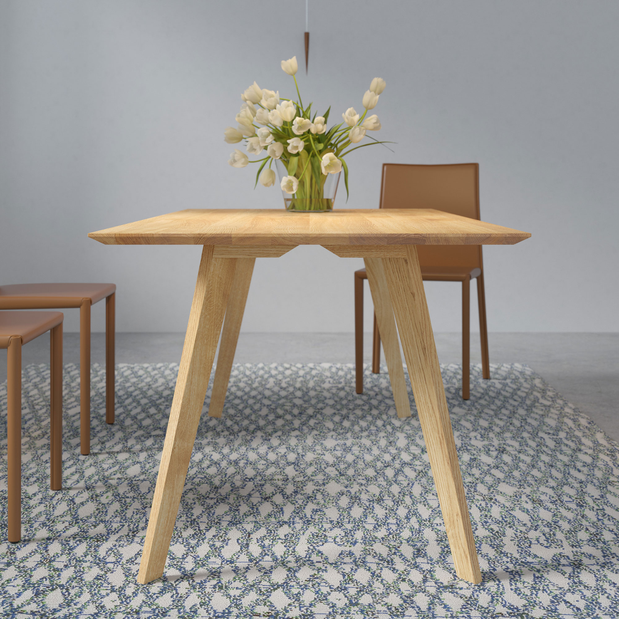 Modern Frameless Table CITIUS FRAMELESS cam10000 custom made in solid wood by vitamin design
