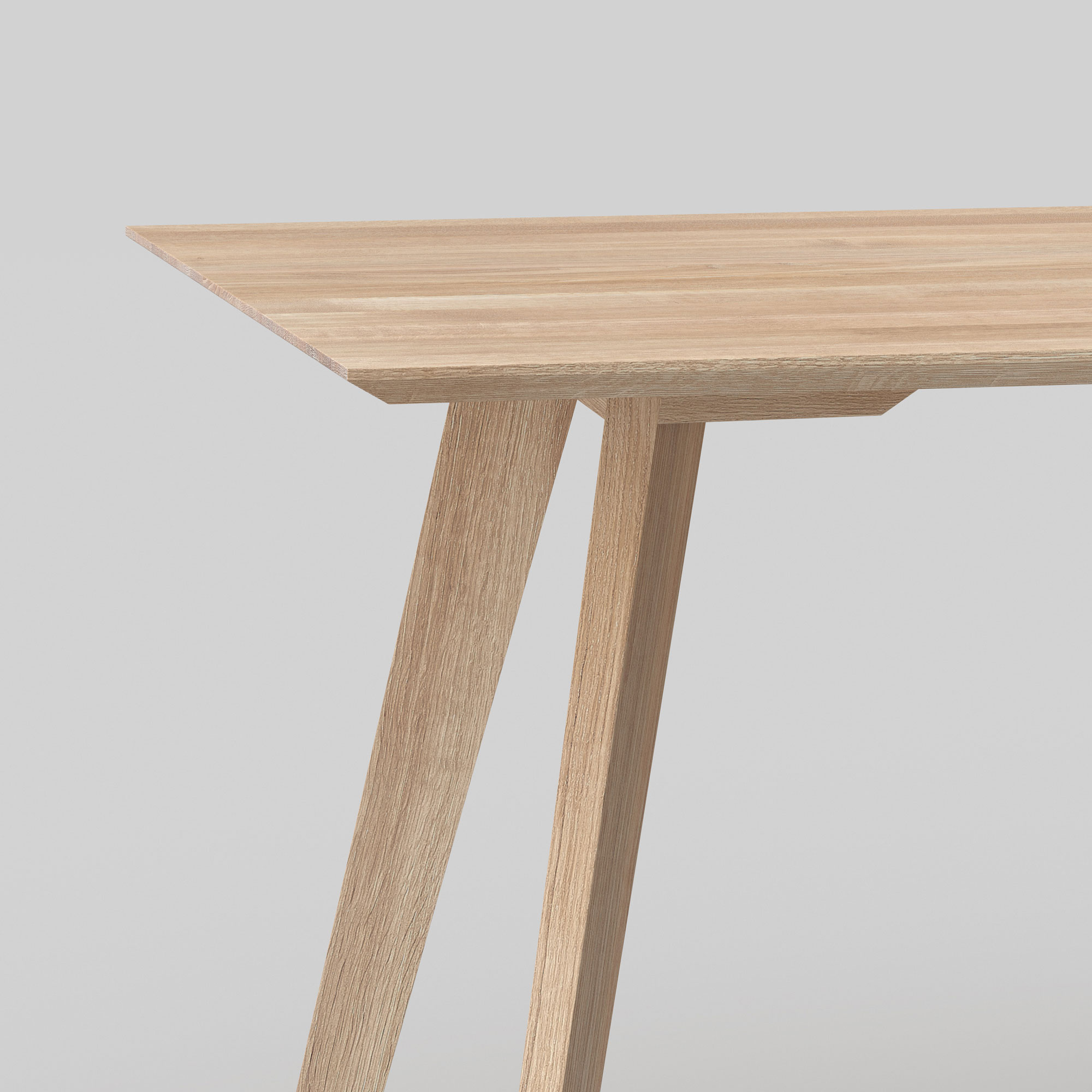 Modern Frameless Table CITIUS FRAMELESS cam10000 custom made in solid wood by vitamin design