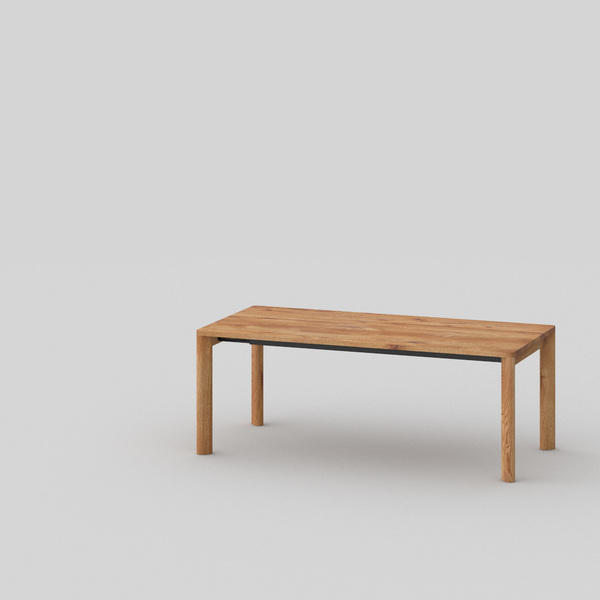 extendable solid wood dining table MOLLIS BUTTERFLY cam1 custom made in Solid knotty oak, oiled by vitamin design