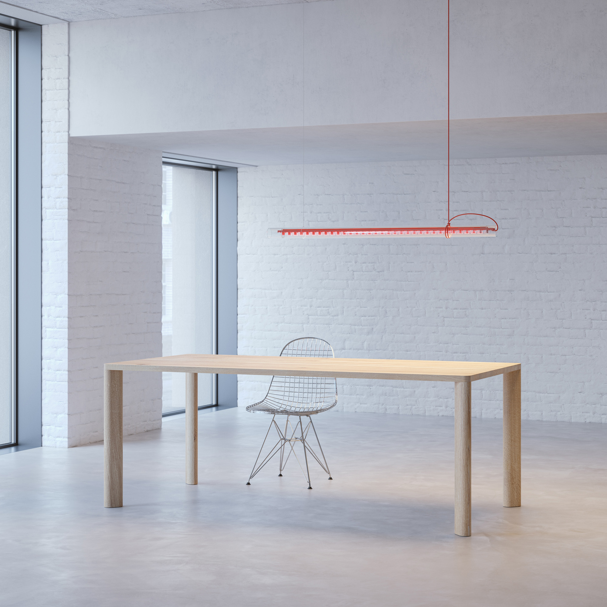 Frameless Solid Wood Table MOLLIS cam1 custom made in solid wood by vitamin design