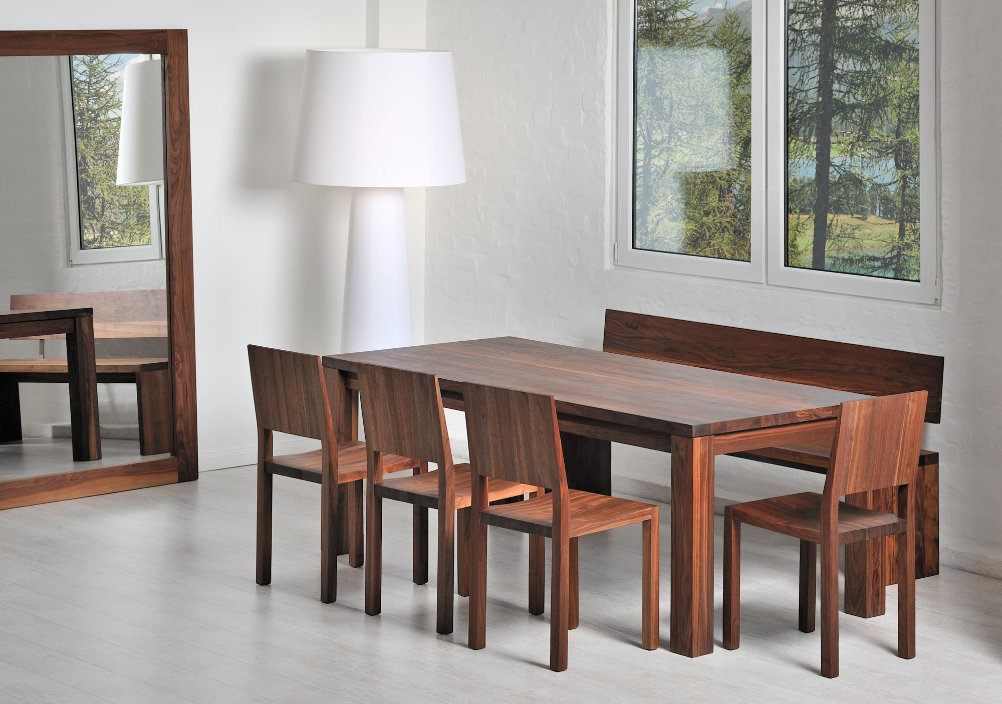 Dining Table Rustic CUBUS 3 B10X10 2144 custom made in solid wood by vitamin design