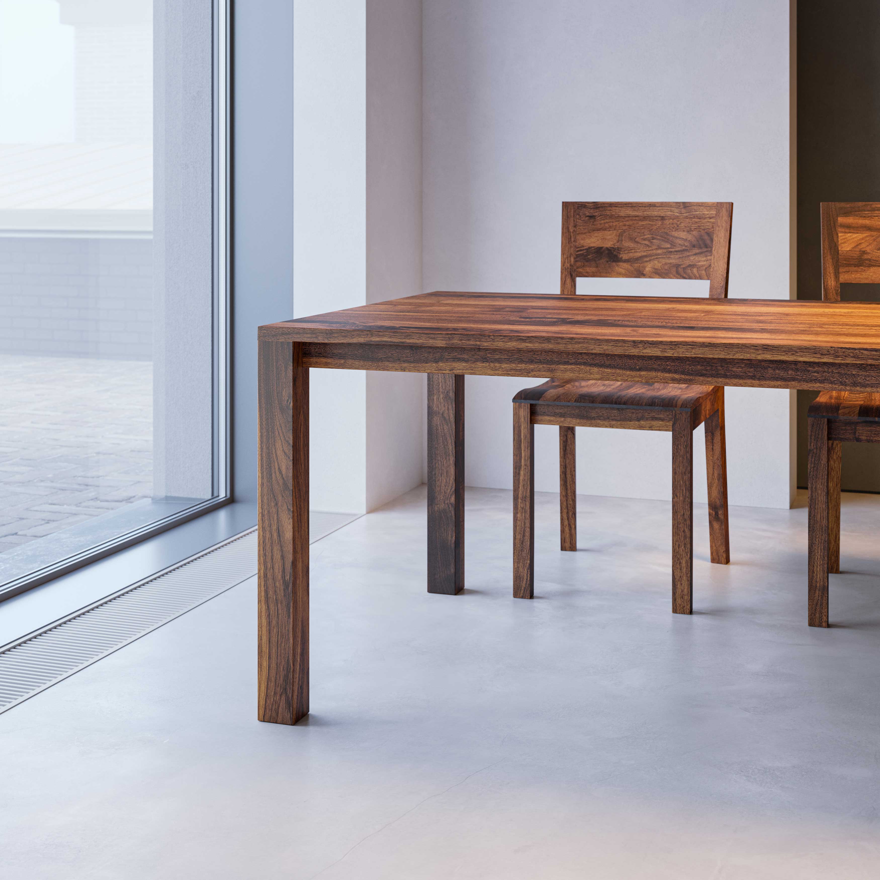 Variable Dining Table VARIUS BASIC cam3 custom made in solid wood by vitamin design