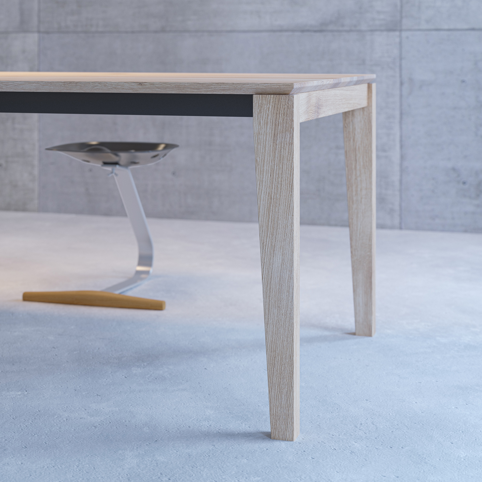  Table GRATUS BUTTERFLY green custom made in solid wood by vitamin design