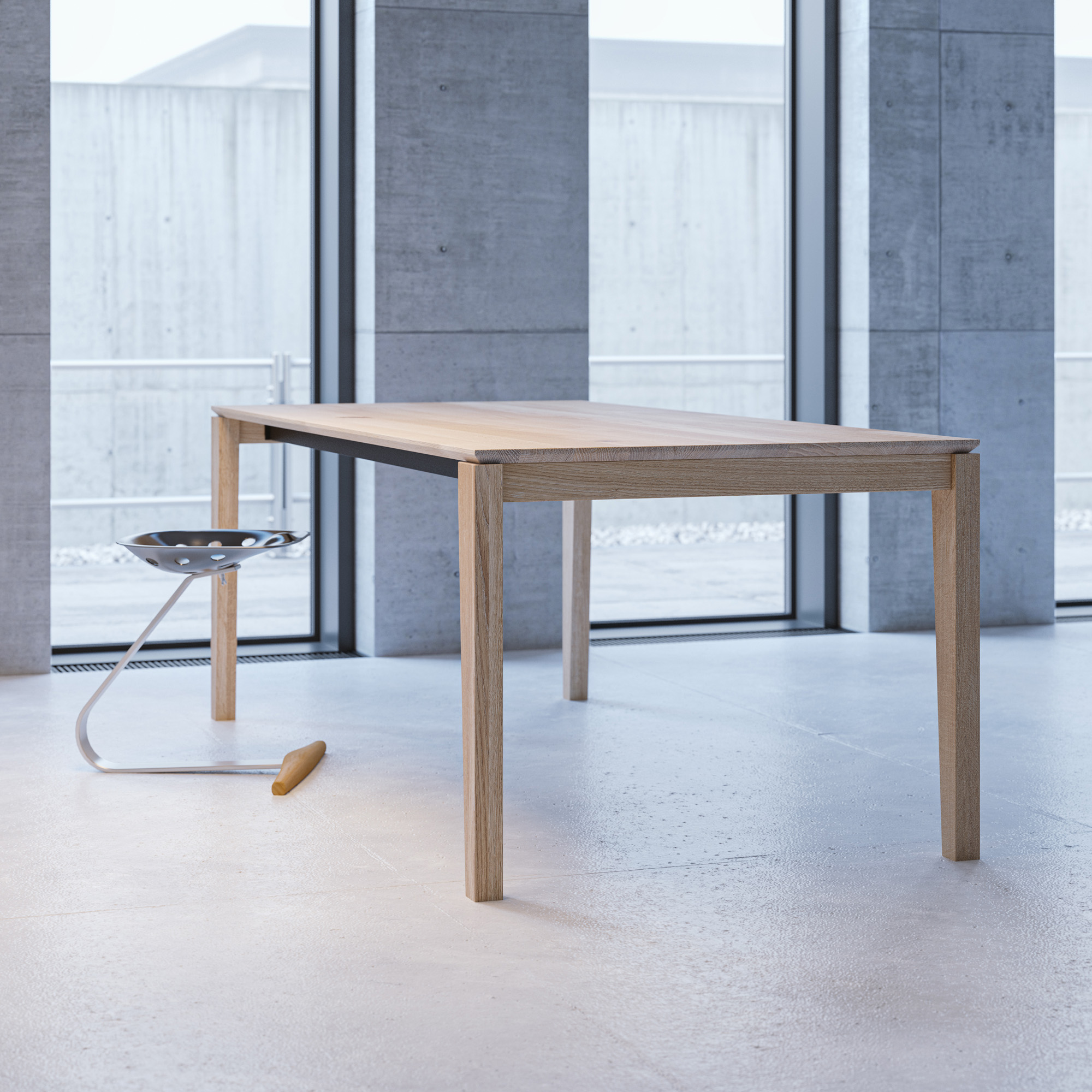  Table GRATUS BUTTERFLY green custom made in solid wood by vitamin design