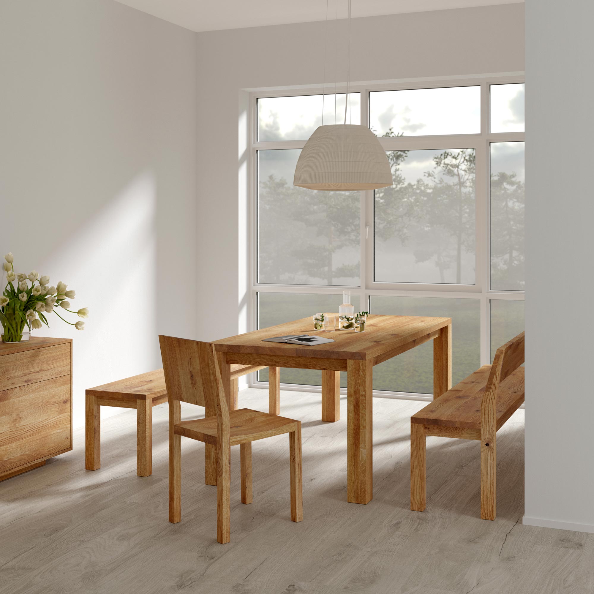 Wood Dining Table CUBUS 4 B10X10 cam1 custom made in solid wood by vitamin design