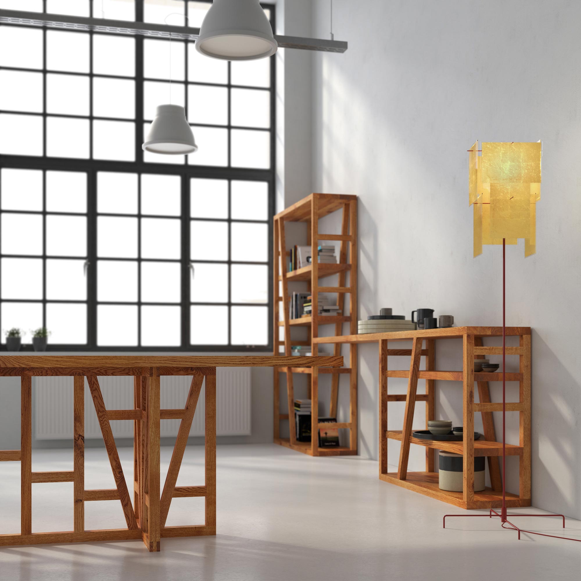 Designer Solid Wood Table FACHWERK Cam3-zdp custom made in solid wood by vitamin design