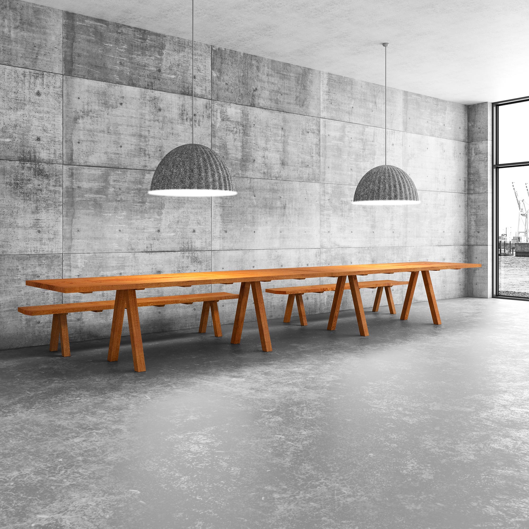 Designer Tree Trunk Table PAPILIO cam1-print-BW-work custom made in solid wood by vitamin design