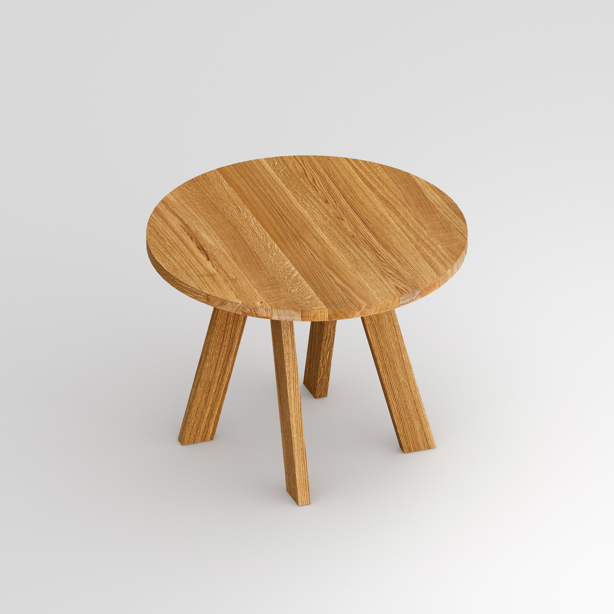 Designer table Round ZIRKEL cam3 custom made in solid wood by vitamin design