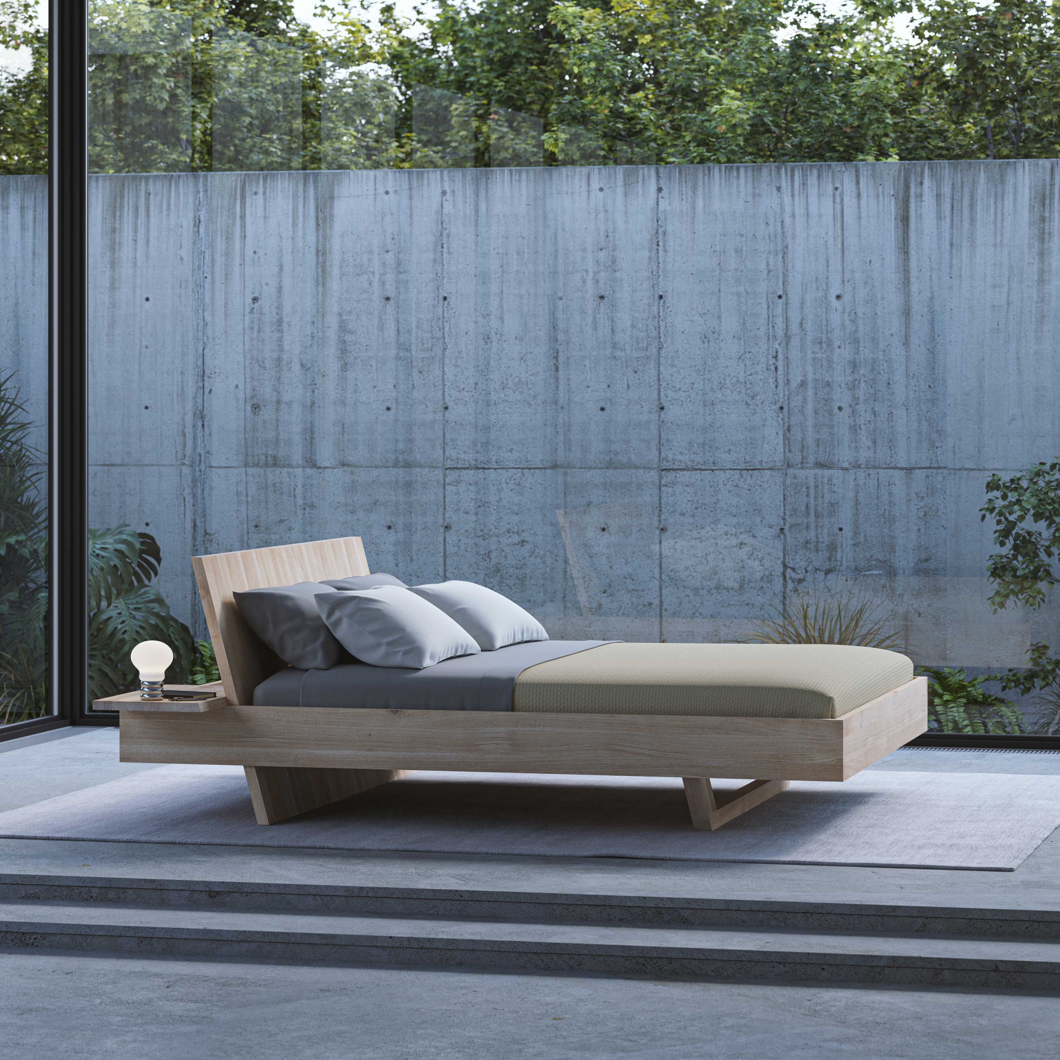 Design Solid Wood Bed SOMNIA cam99 custom made in solid wood by vitamin design