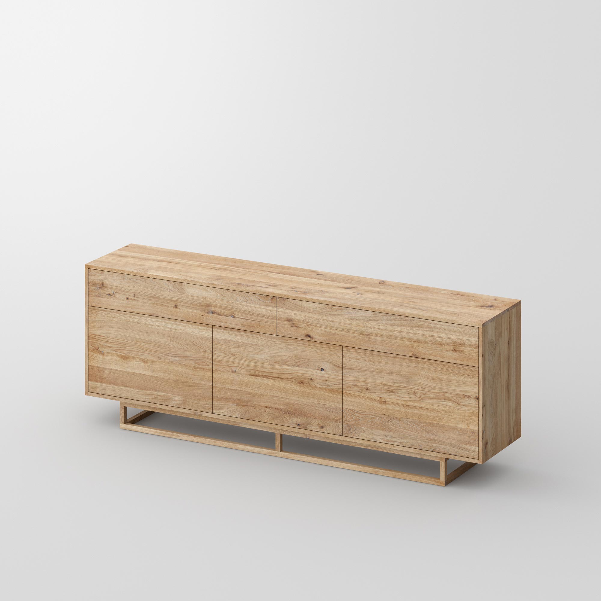 Wooden Designer Sideboard LINEA cam1 custom made in solid wood by vitamin design