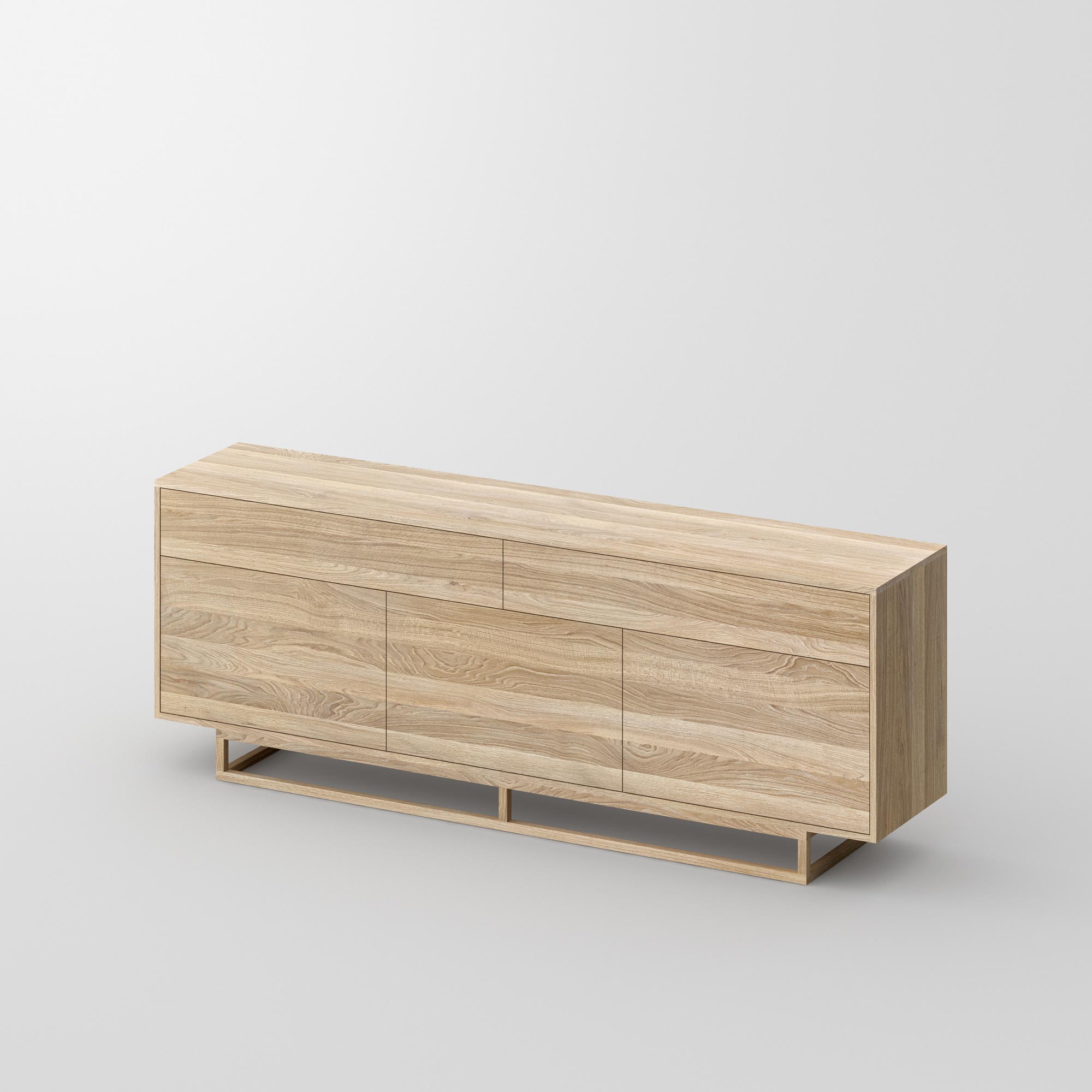 Wooden Designer Sideboard LINEA cam1 custom made in solid wood by vitamin design