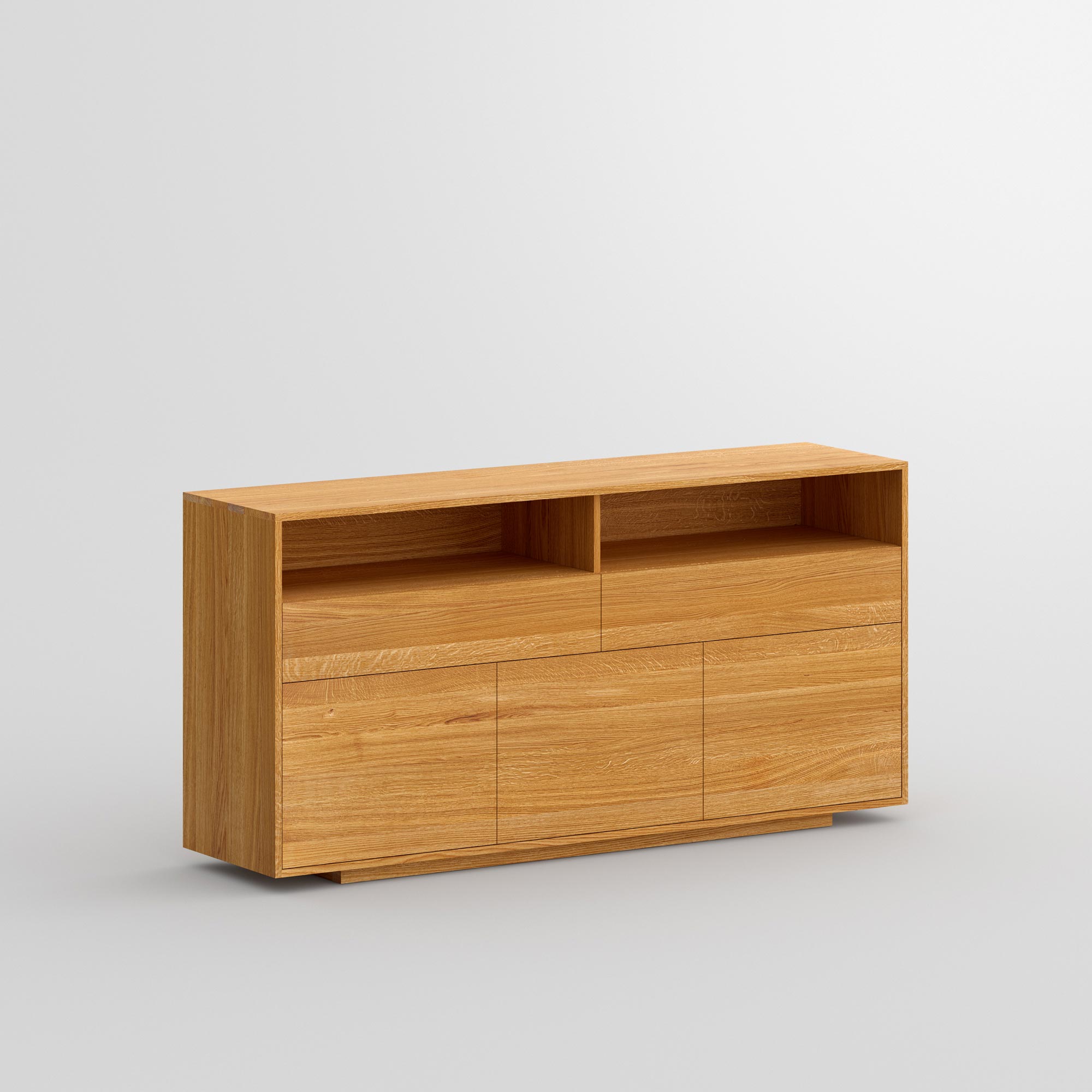 Wooden Designer Sideboard LINEA cam1 custom made in solid wood by vitamin design
