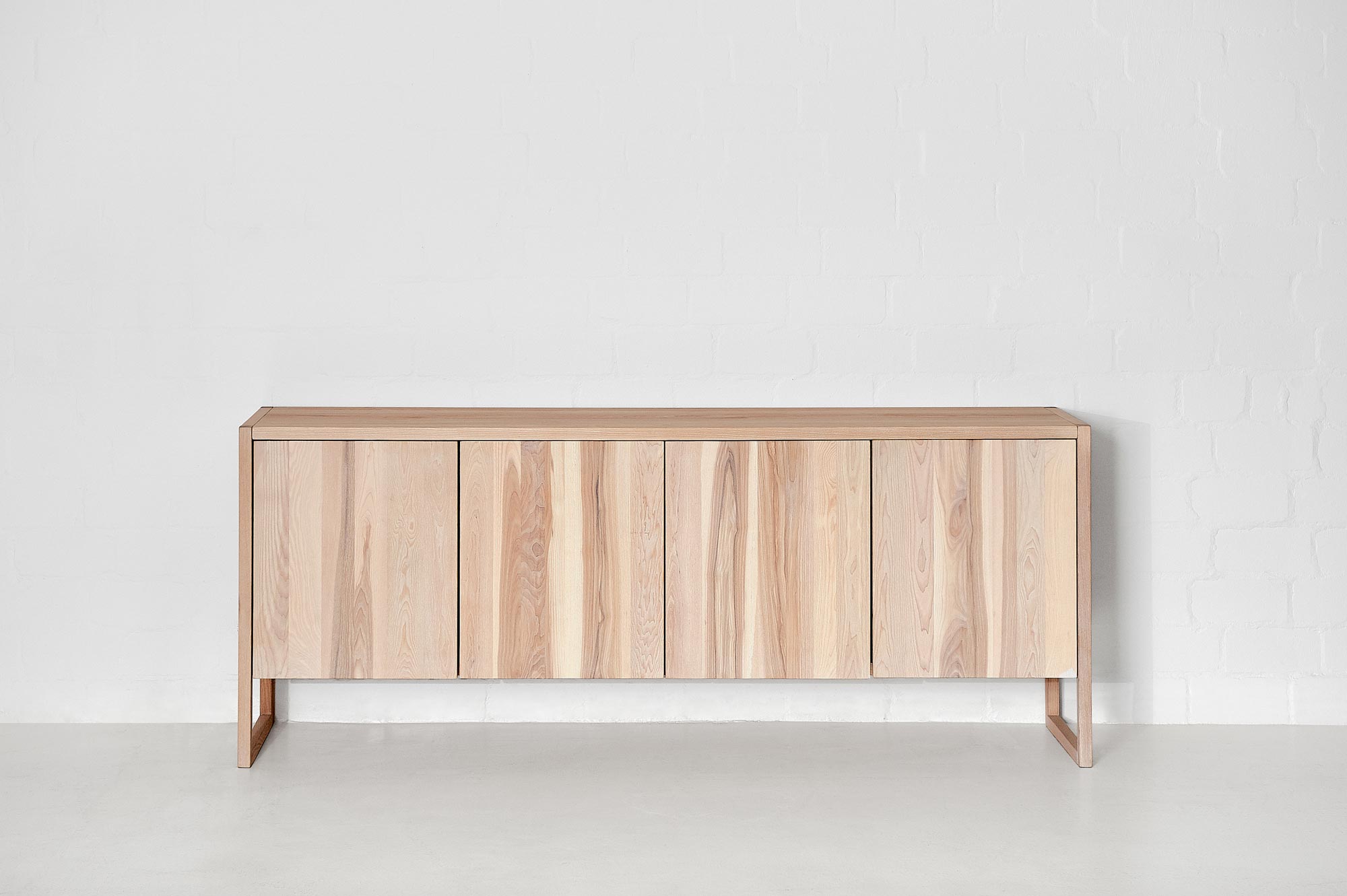 BIO-MDF Wood Sideboard SENA Edited custom made in solid wood by vitamin design