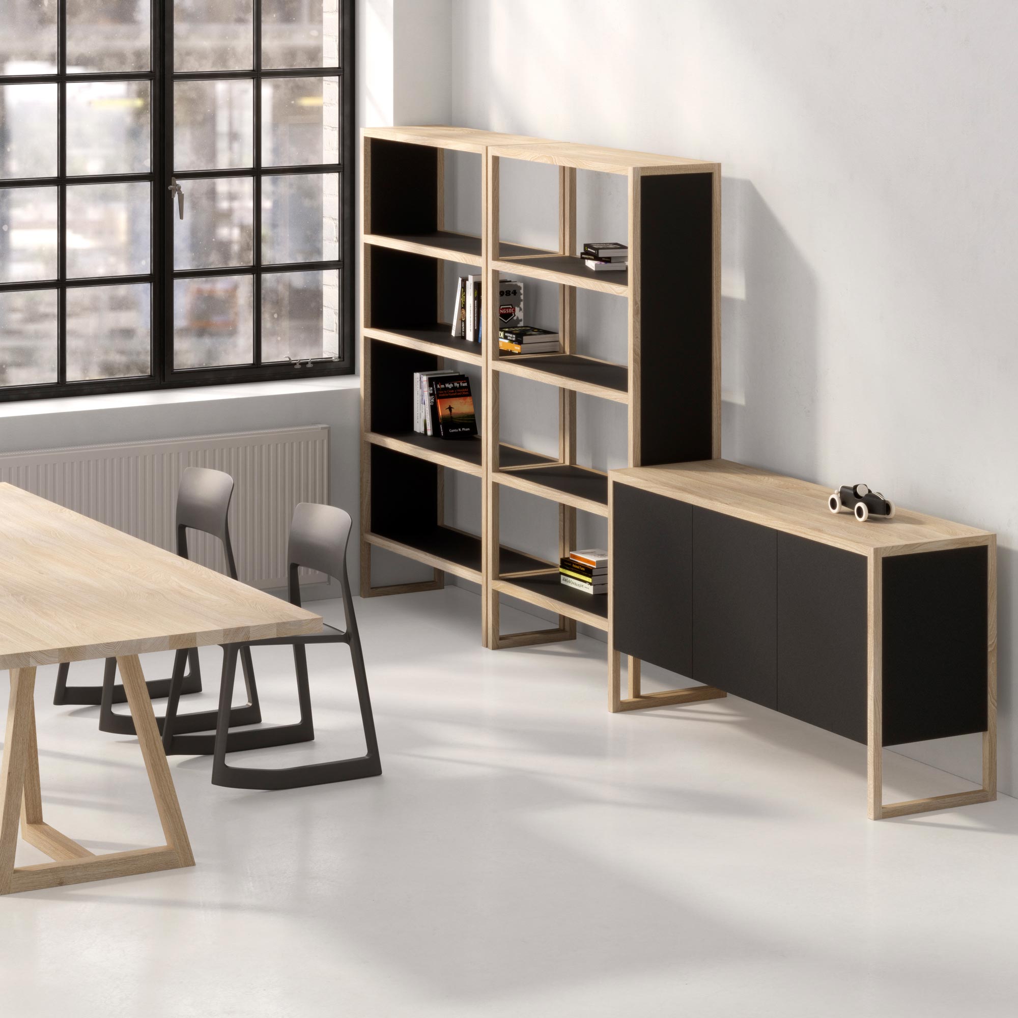 BIO-MDF Wood Sideboard SENA Final1 custom made in solid wood by vitamin design