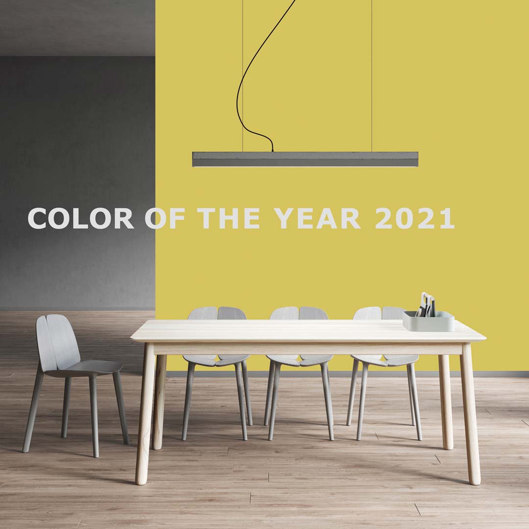 PANTONE Colour of the Year 2021 Bright Yellow and Powerful Grey the Trend Colours 2021